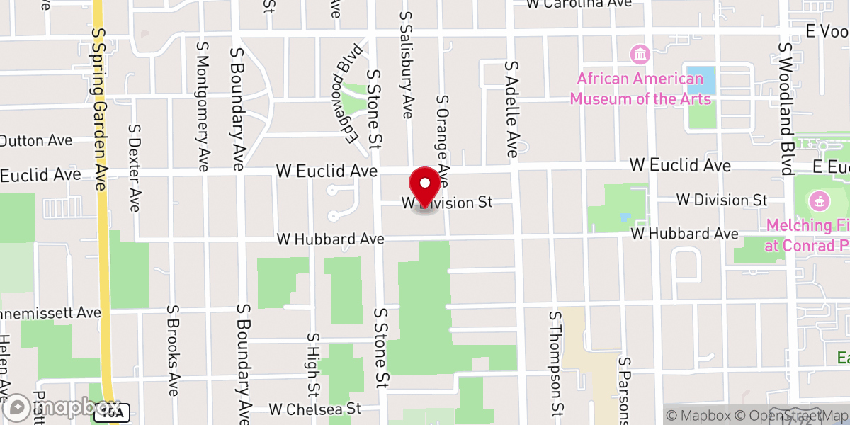 Map showing location of St Annis Primitive Baptist