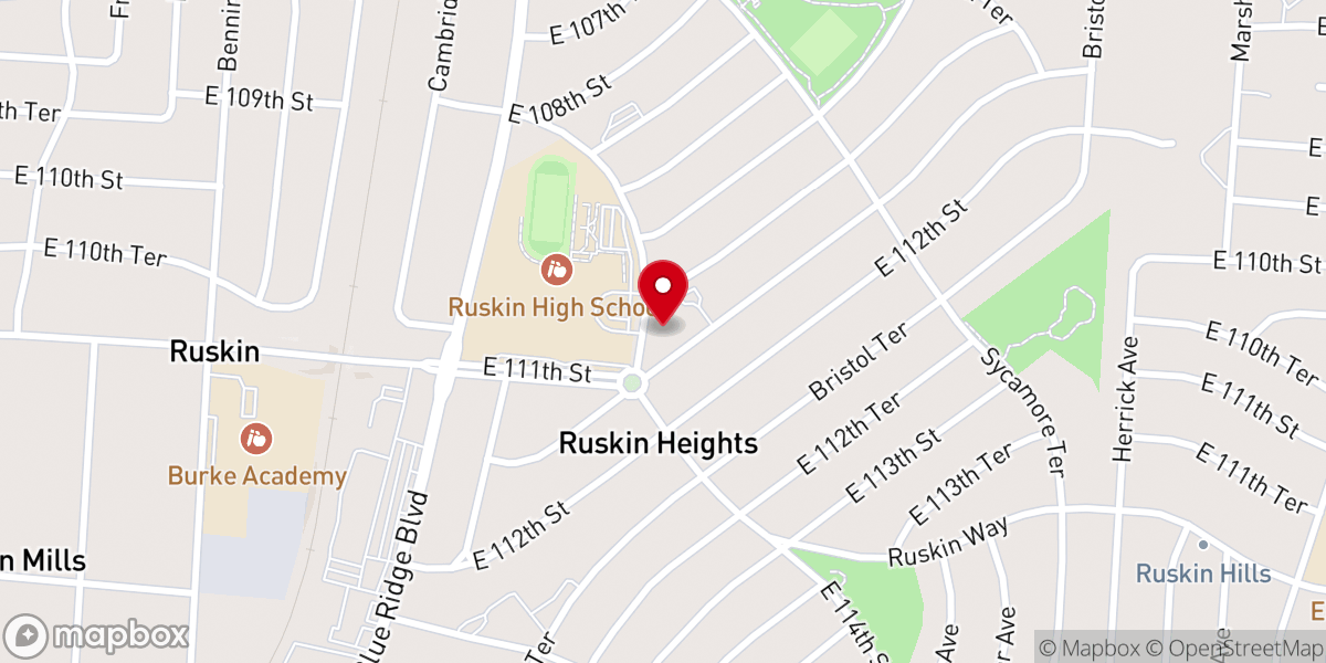 Map showing location of Christ Centered Fellowship Ministries Inc