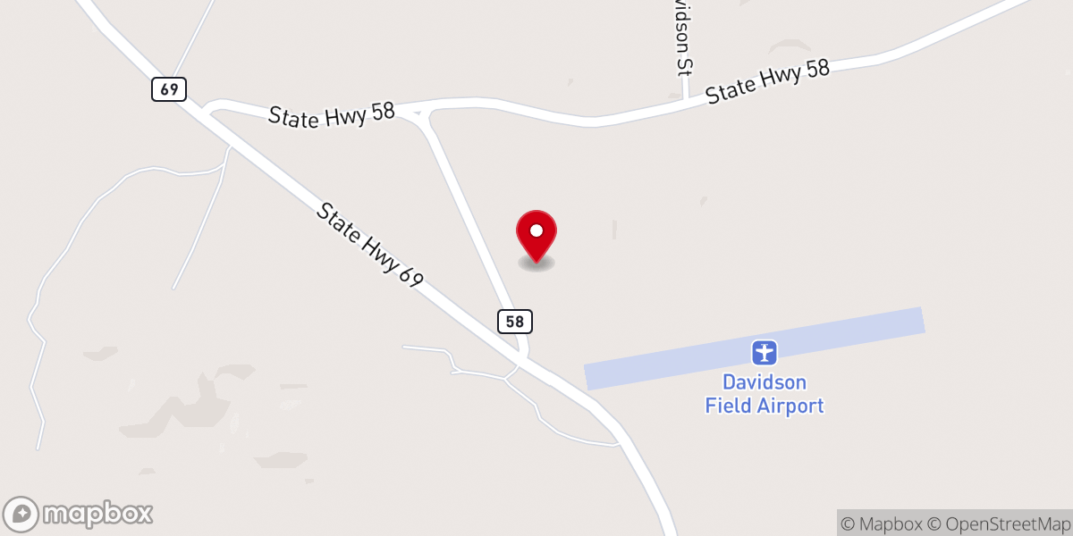Map showing location of Cornerstone Baptist Church