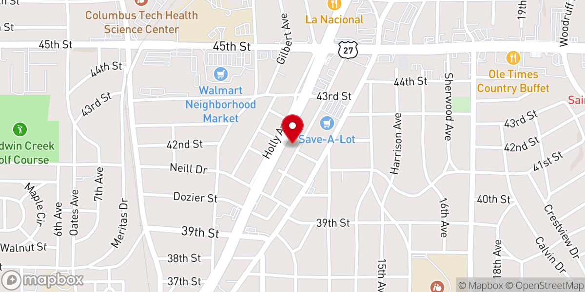 Map showing location of True Divine Church of God Inc