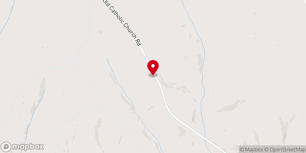 Map showing location of Old Catholic Church