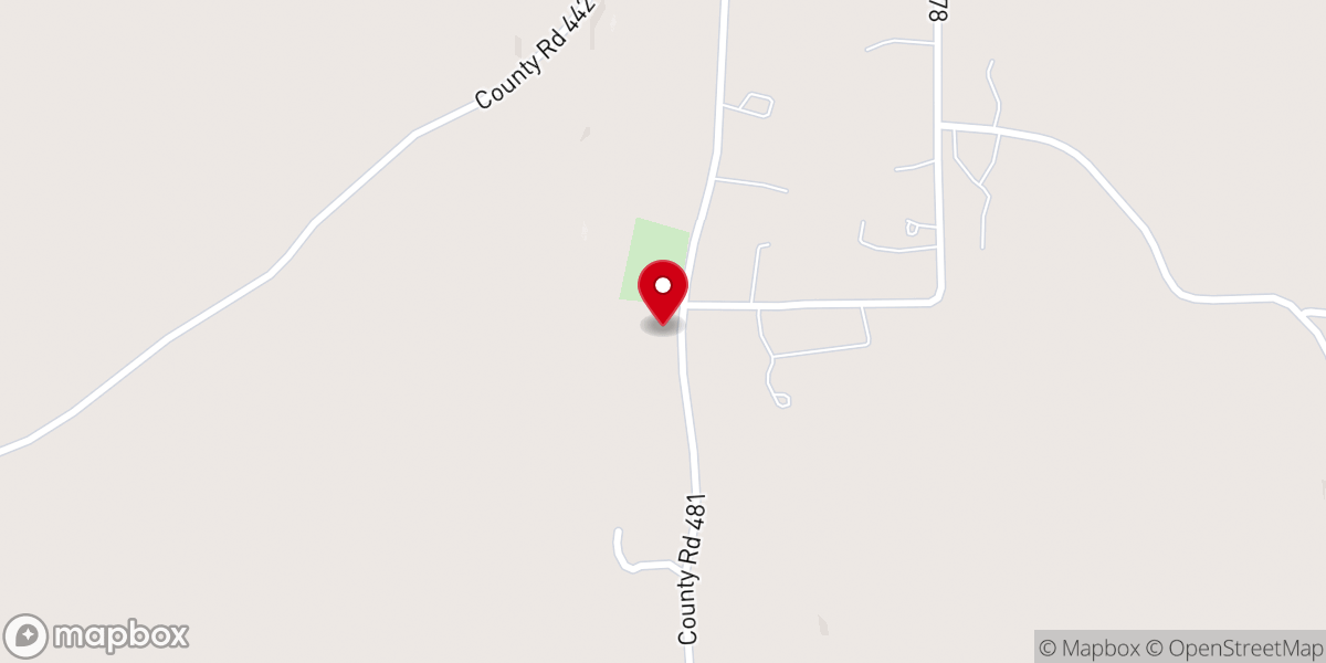 Map showing location of Carmel Baptist Church