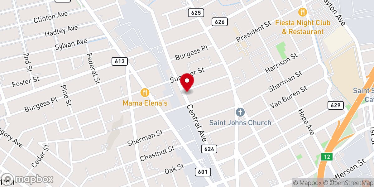 Map showing location of Mt Pilgrim Missionary Baptist Church