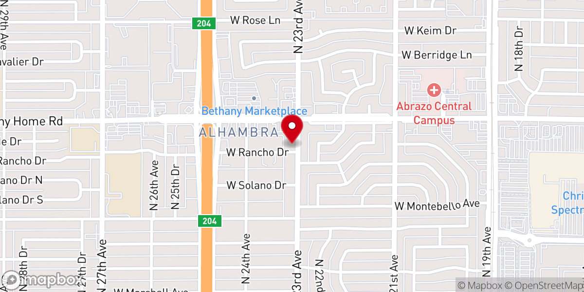 Map showing location of Family of God Fellowshipla Familia De Dios