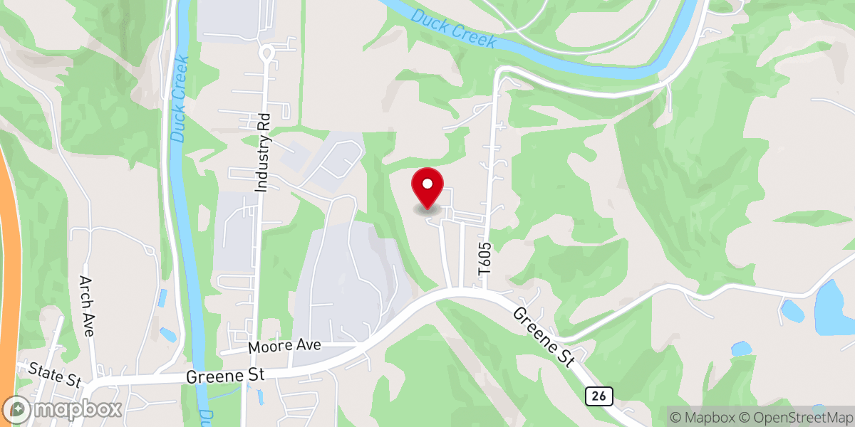Map showing location of Souls Harbor Baptist Church