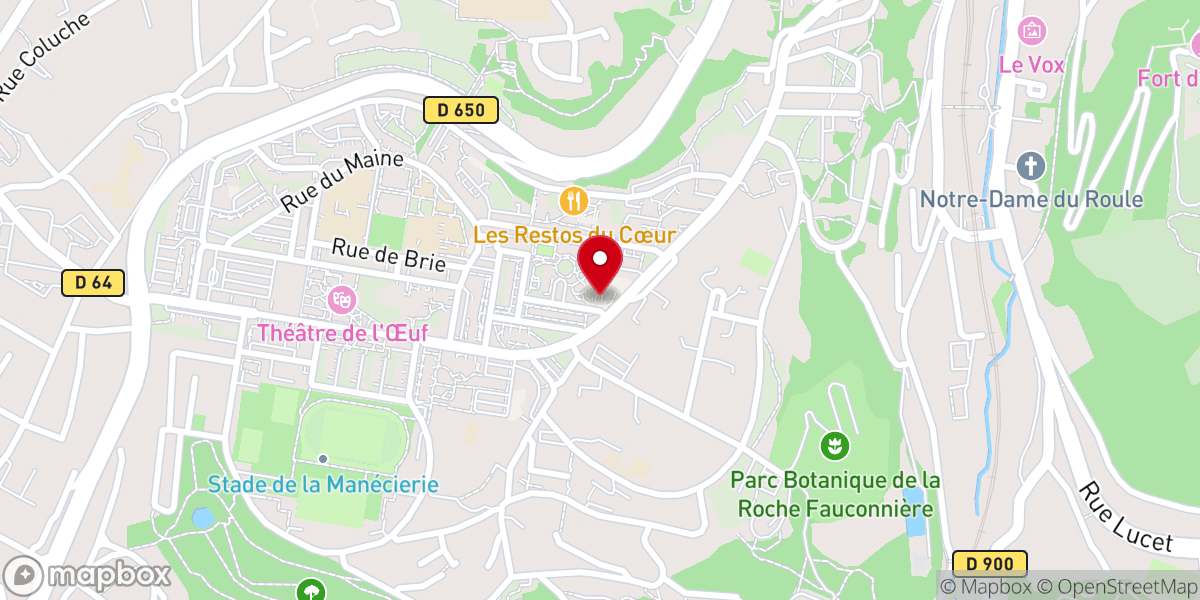 Map showing location of PAROISSE SAINT-SAUVEUR CENTRE PAROISSIAL SUD