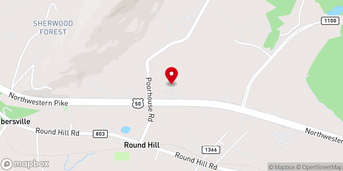 Map showing location of Emmanuel Independent Baptist Church
