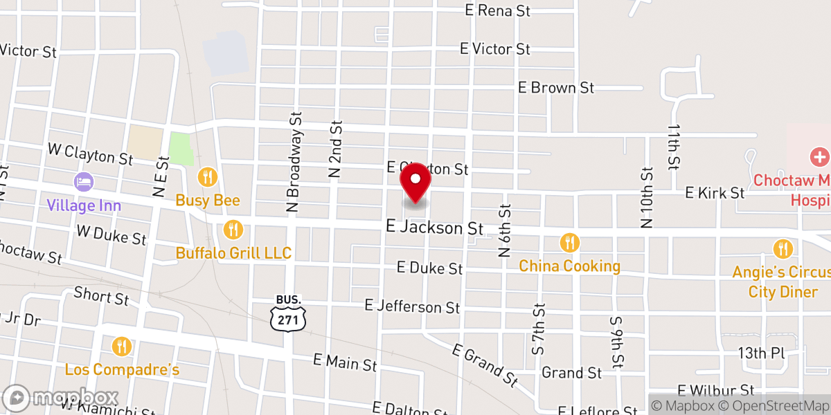 Map showing location of United States Postal Service