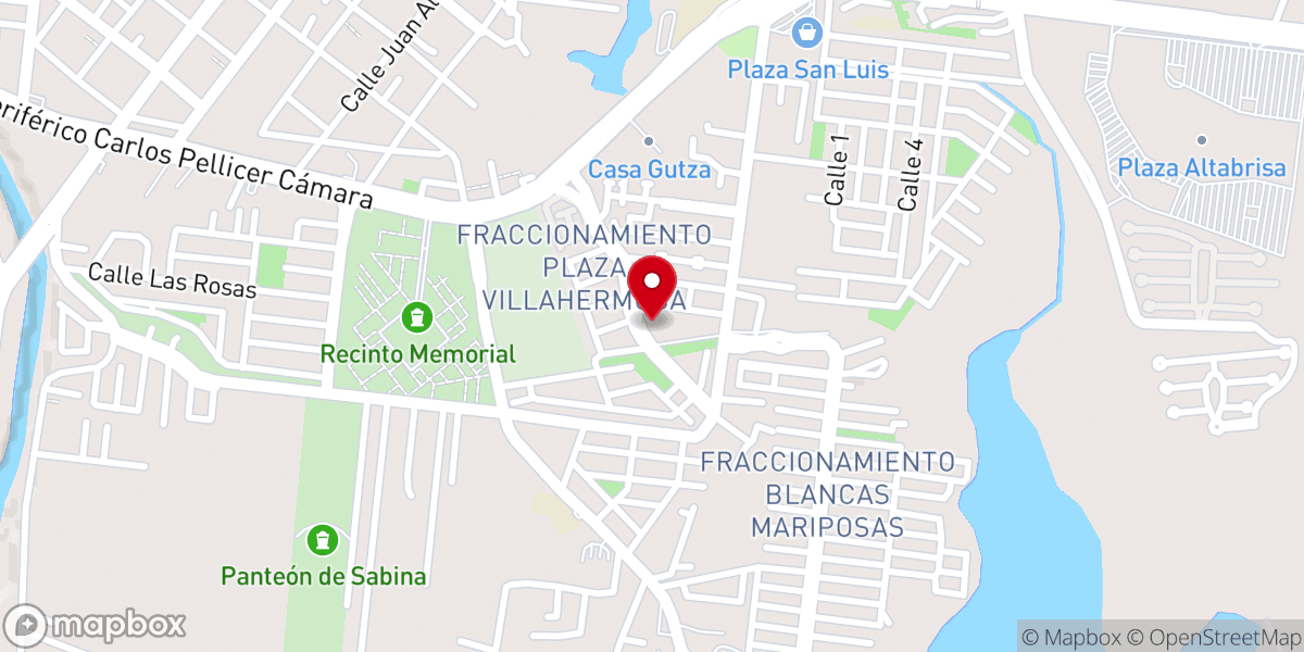 Map showing location of Parroquia San Juan Bautista