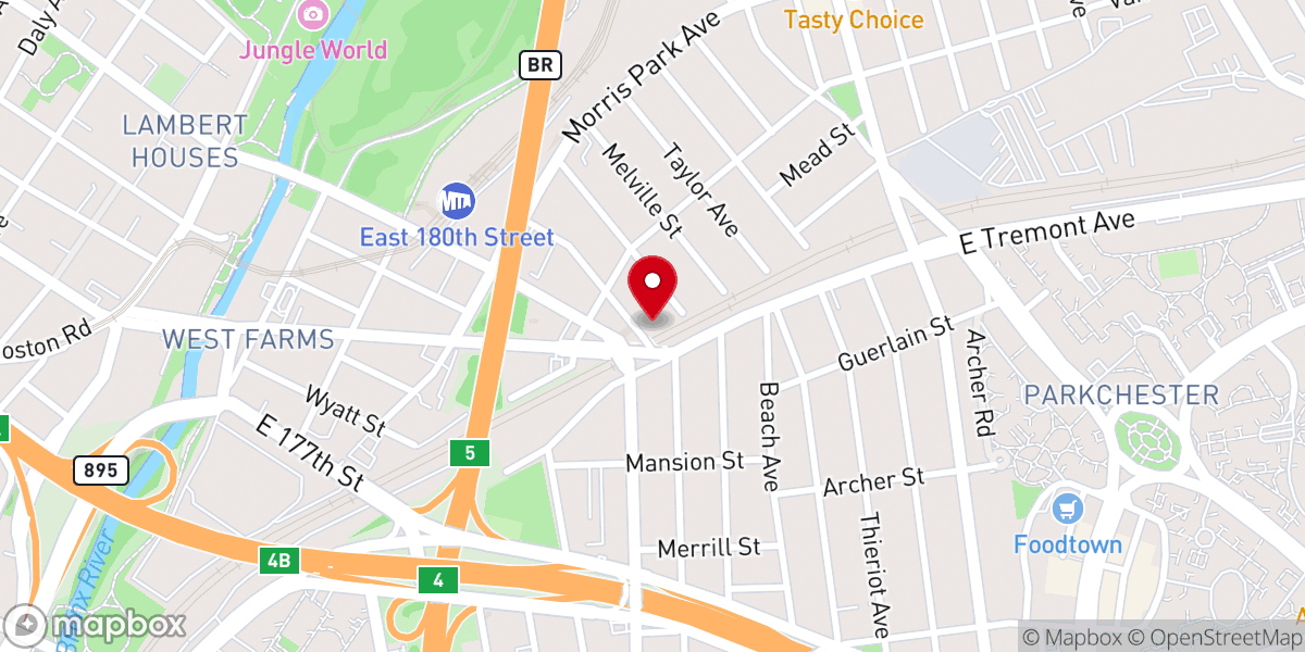Map showing location of Church of Pentecost USA Inc.