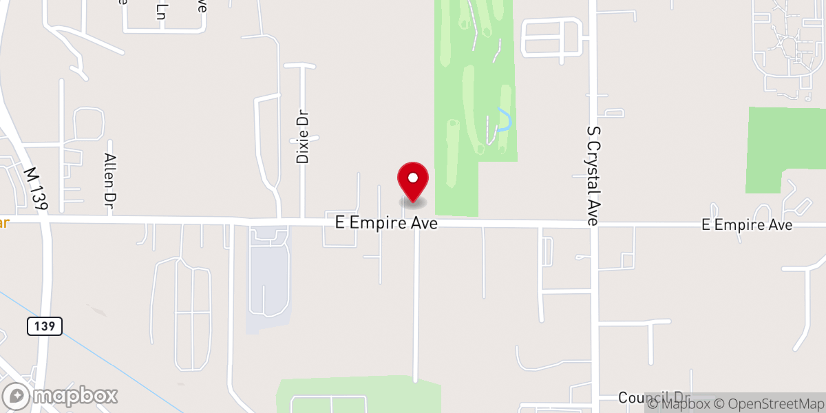 Map showing location of Church of Christ