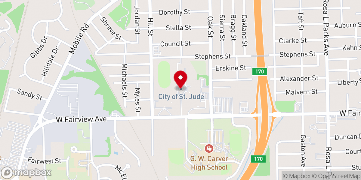 Map showing location of The City of Saint Jude Catholic Parish