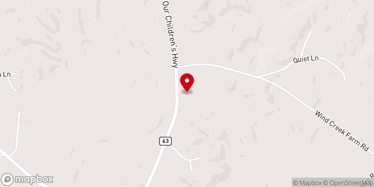 Map showing location of Friendship Baptist Church