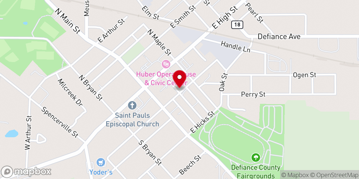 Map showing location of Gospel Light Tabernacle Inc