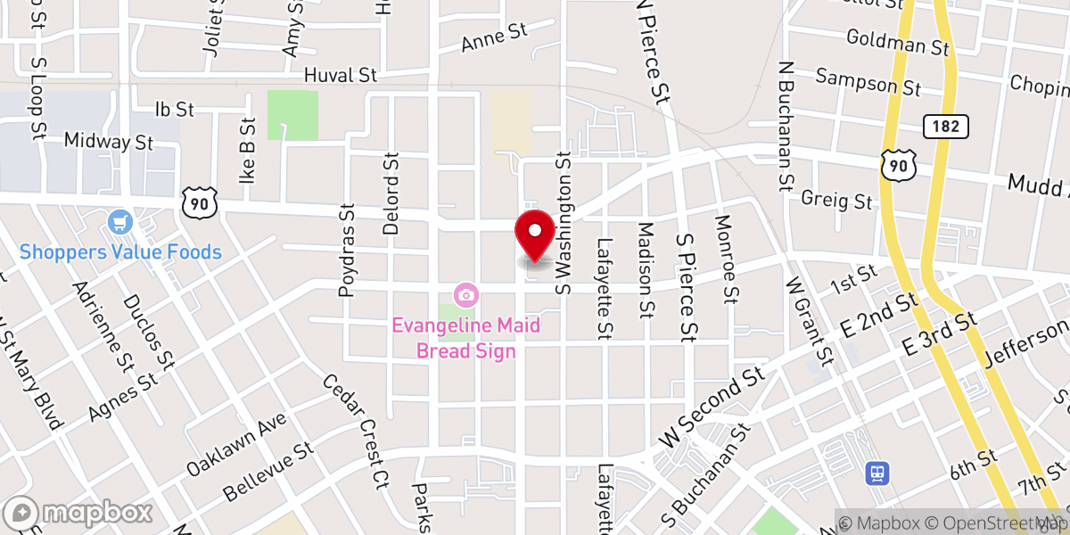 Map showing location of St Paul's Church