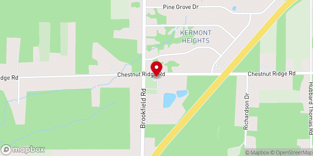 Map showing location of Cornerhouse Christian Church