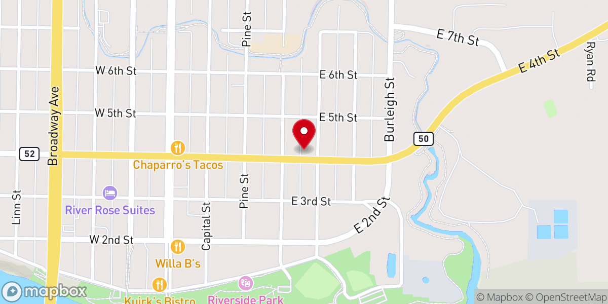 Map showing location of Pathways Shelter for the Homeless