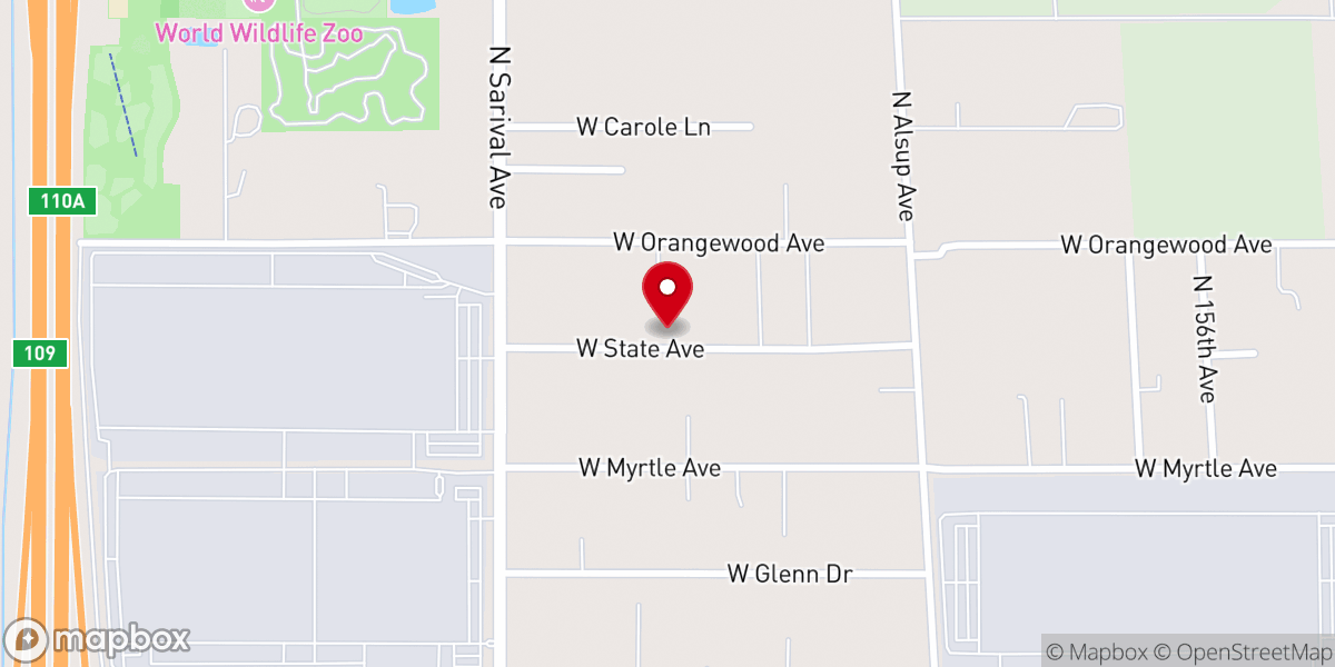 Map showing location of Sonlife Church of Surprise