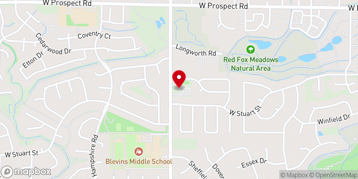 Map showing location of Immanuel Christian Reformed