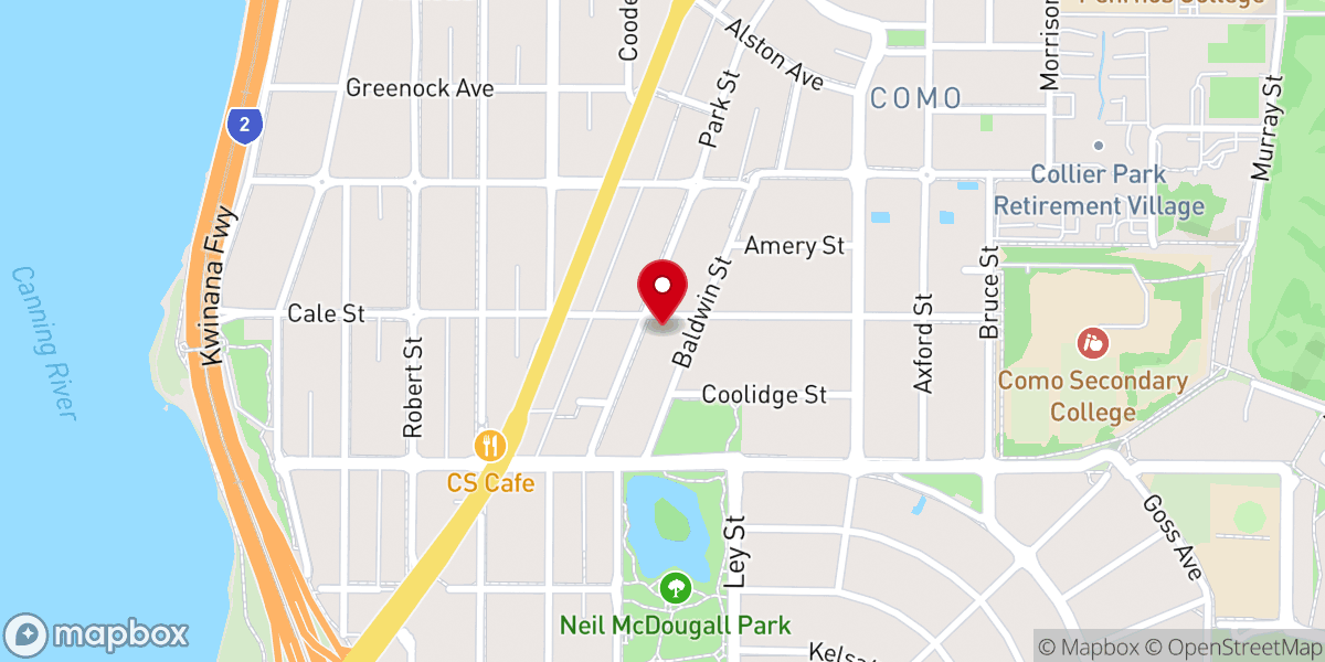 Map showing location of St Augustine's Anglican Church - Como Manning