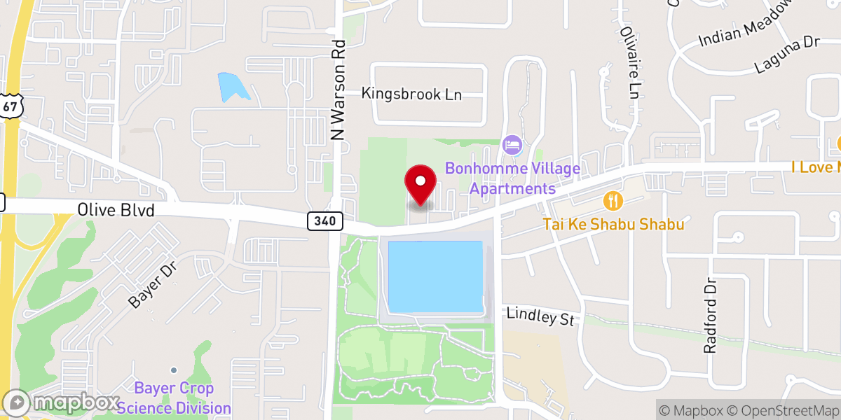 Map showing location of Immanuel Lutheran Church