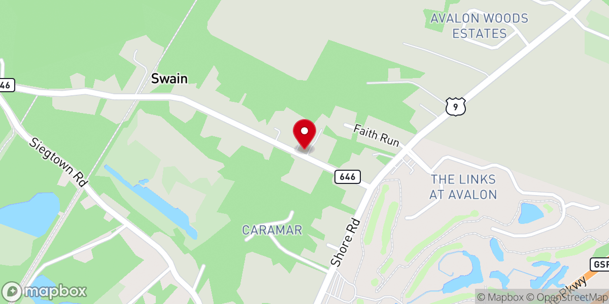Map showing location of Great Commission Baptist Church
