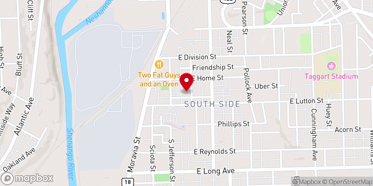 Map showing location of St. Vitus Catholic Church - Holy Spirit Parish