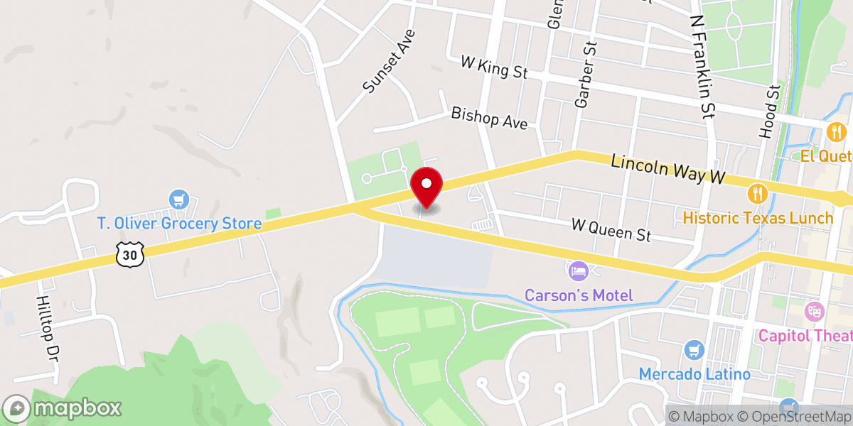 Map showing location of Overflow Community Church