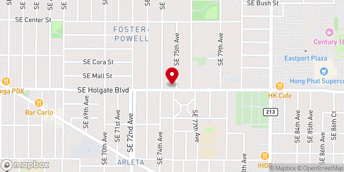 Map showing location of Victory Christian Center