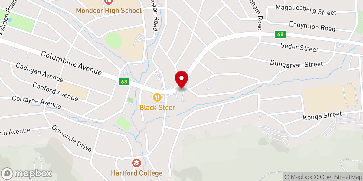 Map showing location of Christ the King