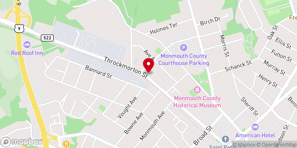 Map showing location of Macedonia Freehold C.O.O.L.J.C