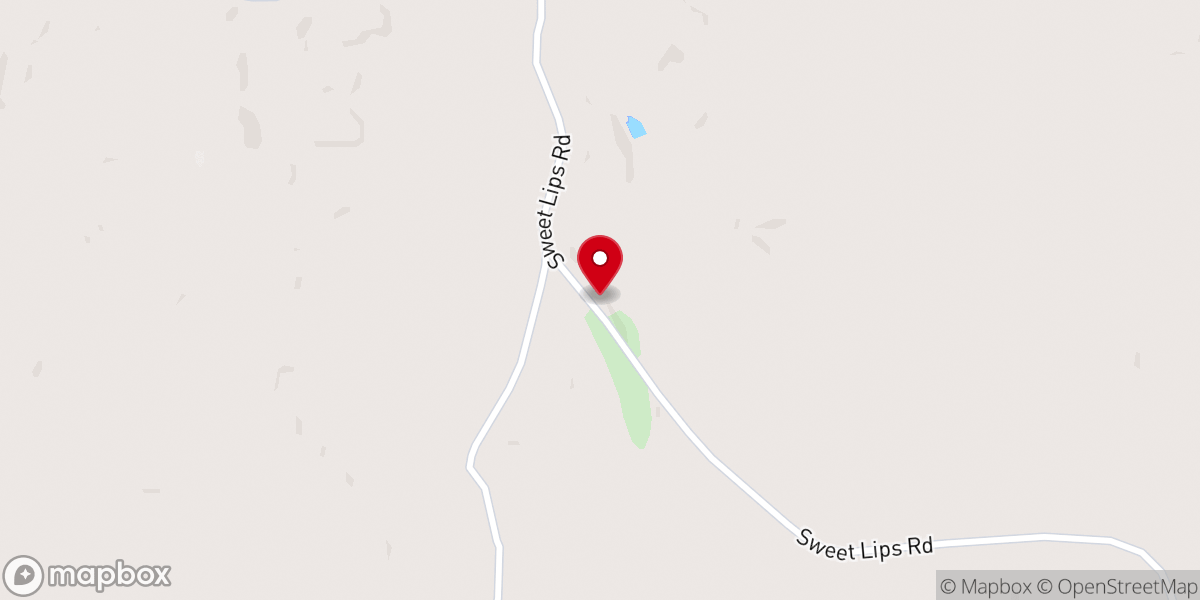 Map showing location of Sweet Lips Baptist Church
