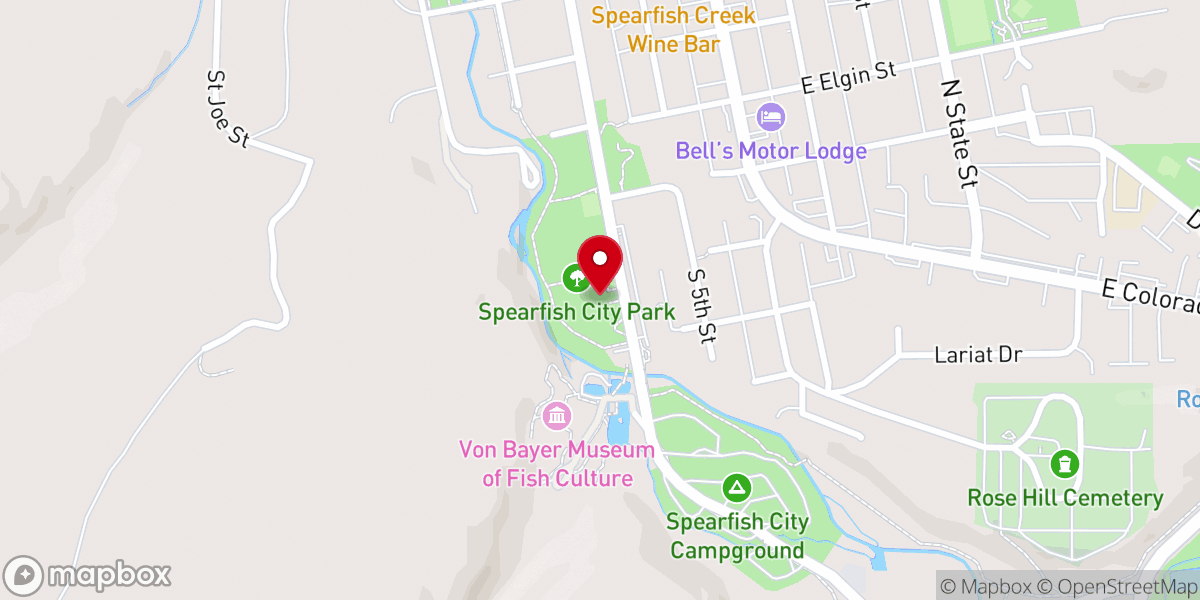 Map showing location of Tretheway Pavilion