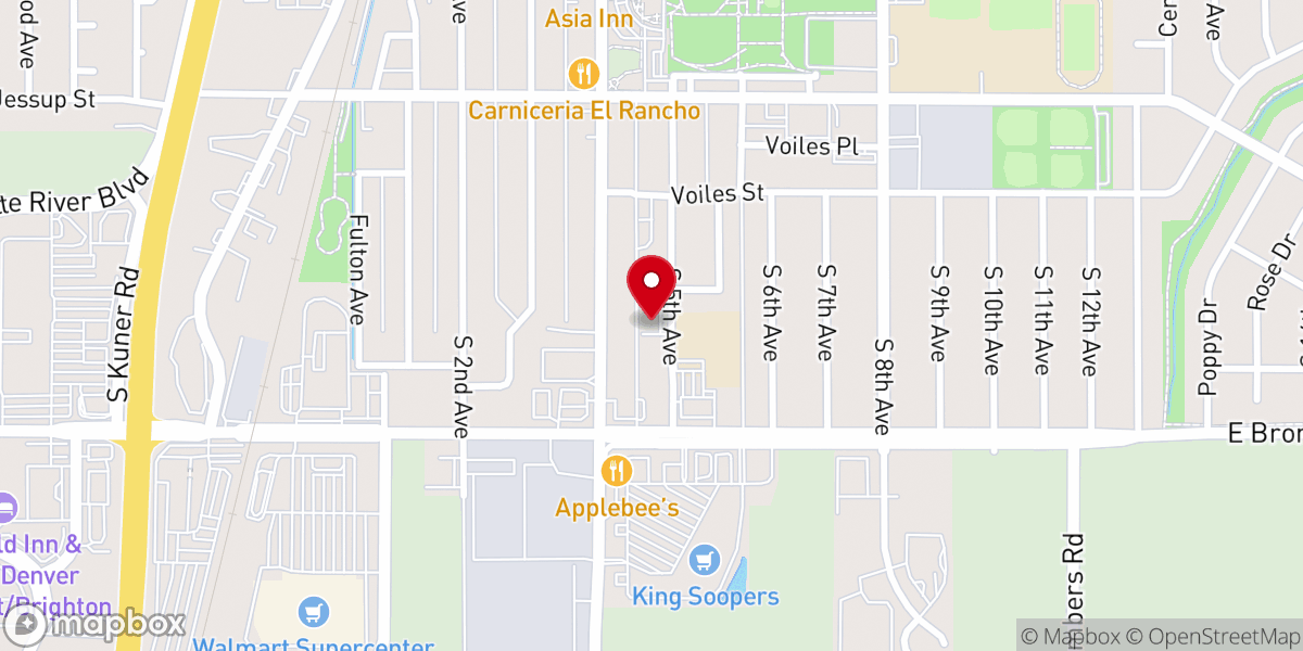 Map showing location of Ignite Church International