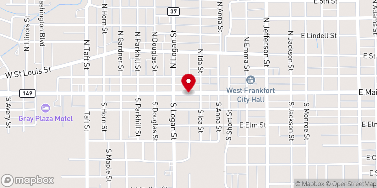 Map showing location of Living Water Free Will Church Inc