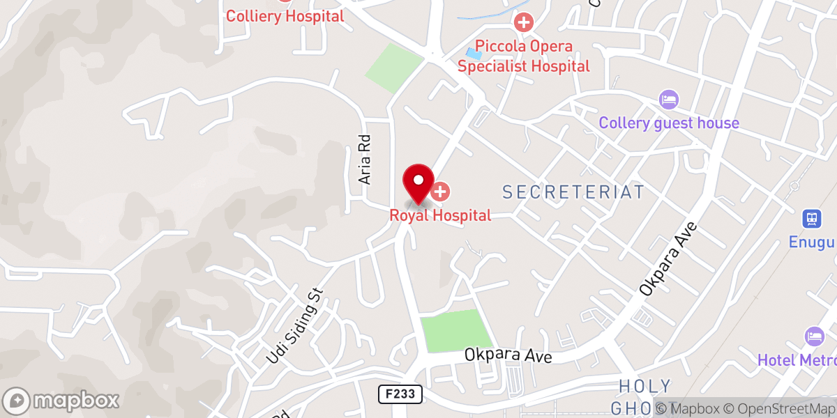 Map showing location of Assembles Of God Church