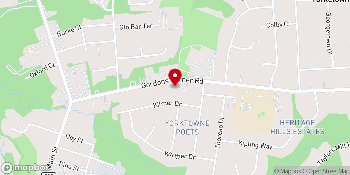 Map showing location of Congregation Sons of Israel of Englishtown New Jersey