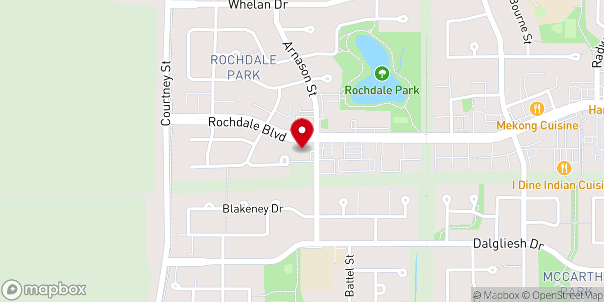Map showing location of Heritage United Church