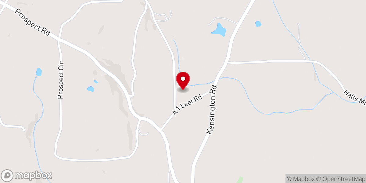 Map showing location of Kensington United Methodist Church