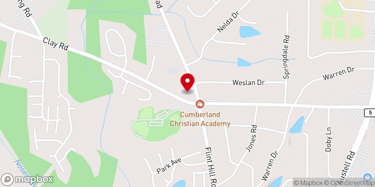 Map showing location of Lakeside Family Life Church