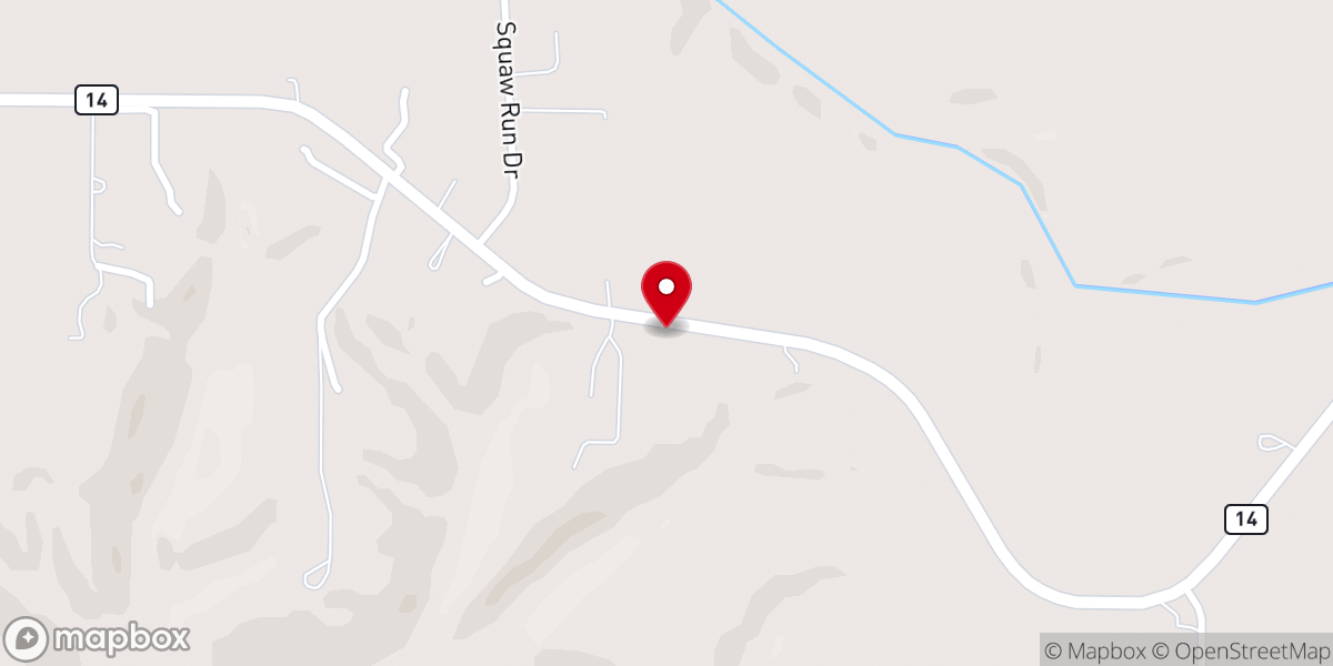 Map showing location of Bruner Church