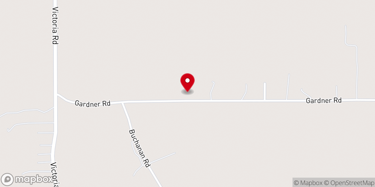Map showing location of Antioch Church