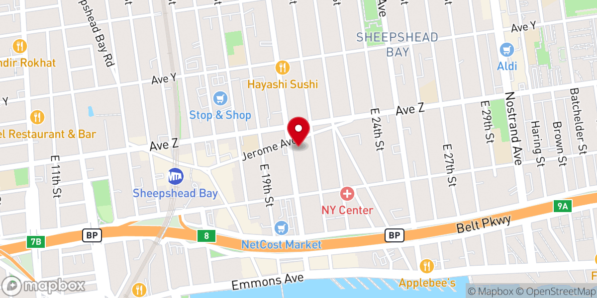 Map showing location of Young Israel of Kings Bay - YIKB