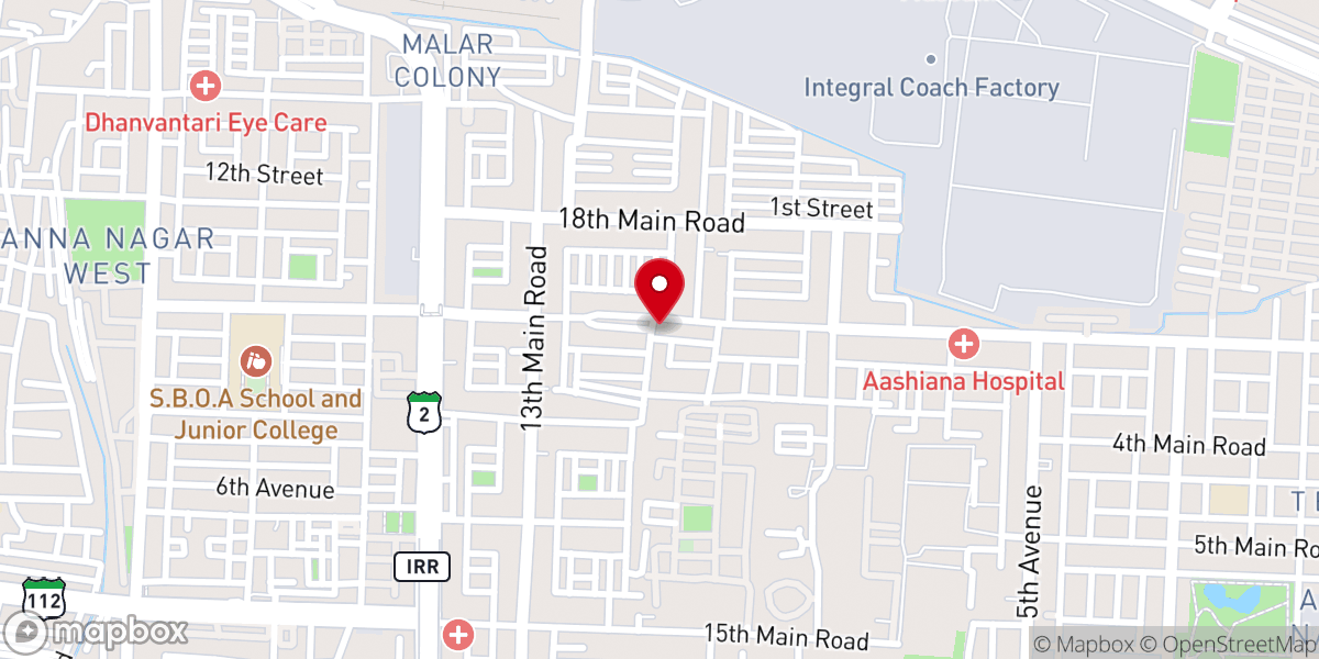 Map showing location of C.S.I Emmanuel Church