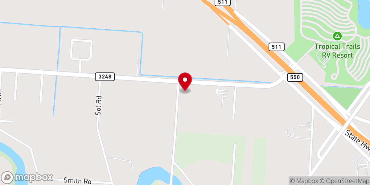 Map showing location of Hosanna World Changers Church