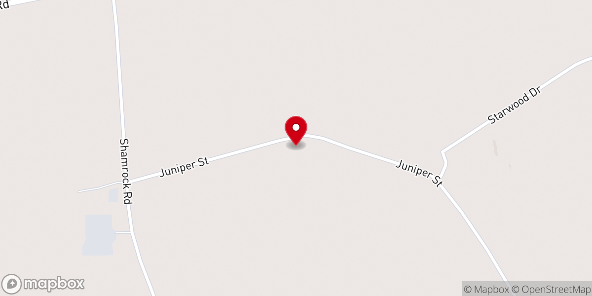 Map showing location of Gospel Temple Baptist Church