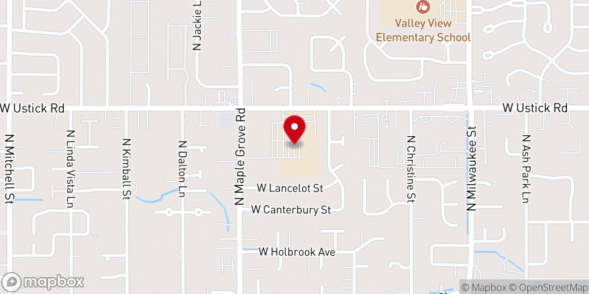 Map showing location of Living Stones Church