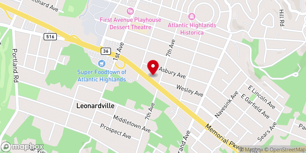 Map showing location of Kings Highway Faith Fellowship