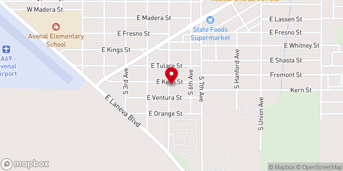 Map showing location of St. Joseph's Catholic Church