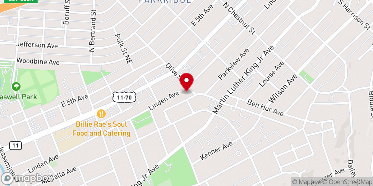 Map showing location of God's Place Church